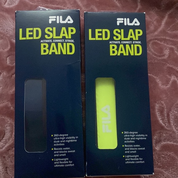 FILA Accessories Running LED Slap Band, Yellow & Black - Picture 4 of 5